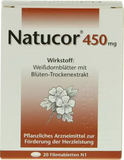Herbal medicine to promote cardiac function NATUCOR 450 mg film-coated tablets