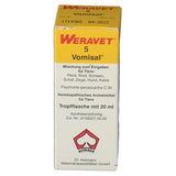 Homeopathic medicine for animals for bronchitis and hyperemesis Weravet® 5 Vomisal®