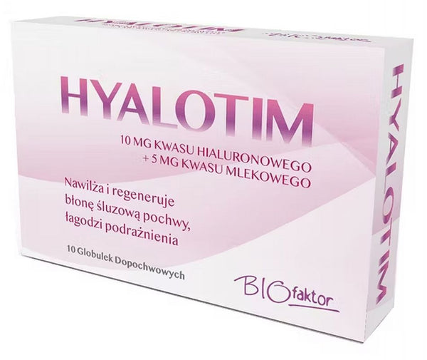 Hyalotim 10 vaginal suppositories