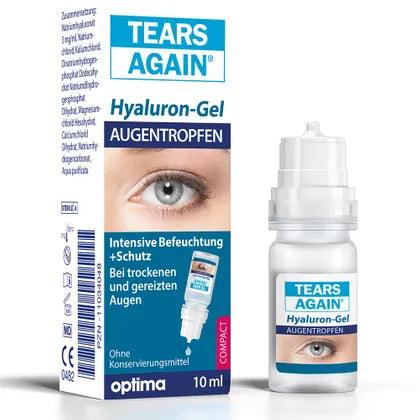 Hyaluronic Acid 0.3%, TEARS Again Gel Eye Drops, smoke, dust, pollen UK