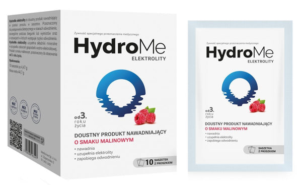 HydroMe Raspberry-flavored electrolytes 10 sachets