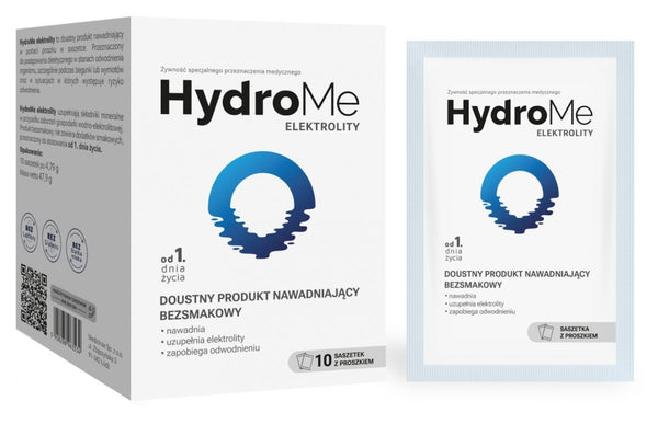 HydroMe Unflavored Rehydration Electrolytes 10 Sachets