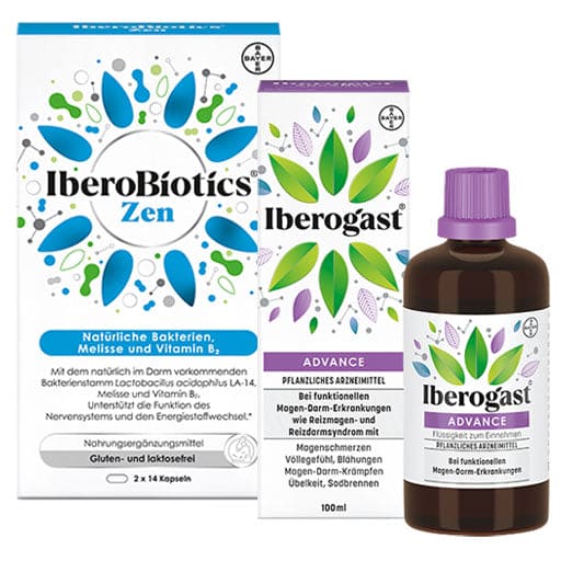 IBEROGAST ADVANCE 100ML + IBEROBIOTICS Zen SAVING SET