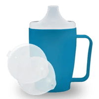 INTAKE CUP with handle+2 lids 4+12mm blue UK