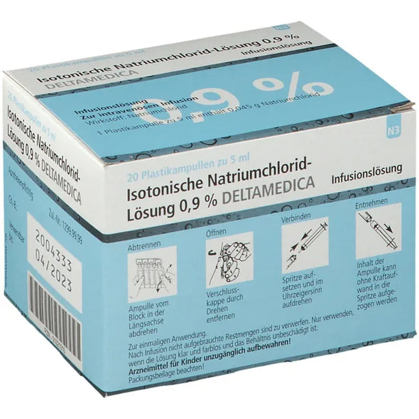 ISOTONIC NaCl 0.9% DELTAMEDICA Inf.-Lsg.Pl.Ampoules