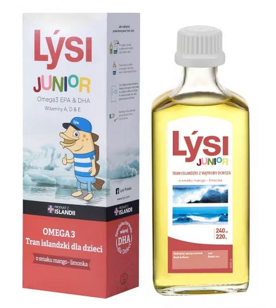 Icelandic Cod Liver Oil Junior for children, mango-lime