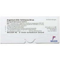 Inflammation, ARGENTUM D 30/ECHINACEA D 6 aa ampoules UK