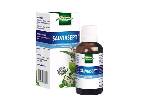 Inflammation of the mouth, throat, and larynx, Salviasept liquid