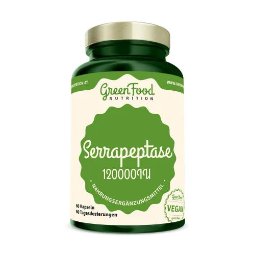 Inulin (chicory fiber), Greenfood Nutrition Serrapeptase 120000IU