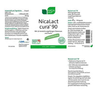 Inulin from chicory, 10 viable probiotic bacteria strains, NicaLact cura