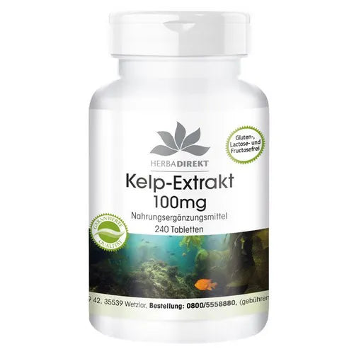 Iodine, Kelp extract 100mg 240 pcs