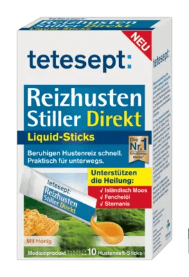 Irritable Cough Stiller Direct Liquid Sticks UK