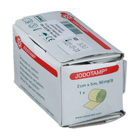 JODOTAMP tamponade strips 2 cmx5 m single pack. 1 pc