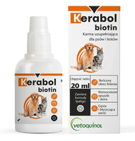 Kerabol Drops for dogs and cats with biotin and zinc