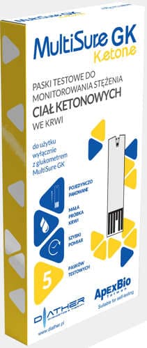 Ketone Test Strips,MultiSure GK  x 5