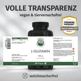 L-Glutamine 3000 mg vegan capsules 180 pieces