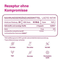 LACTO INTIM oral probiotic for bacterial vaginosis