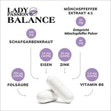 LADY PASSION Balance with chasteberry + iron capsules