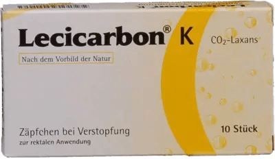 LECICARBON K CO2 laxative suppository for children, suppositories for kids UK