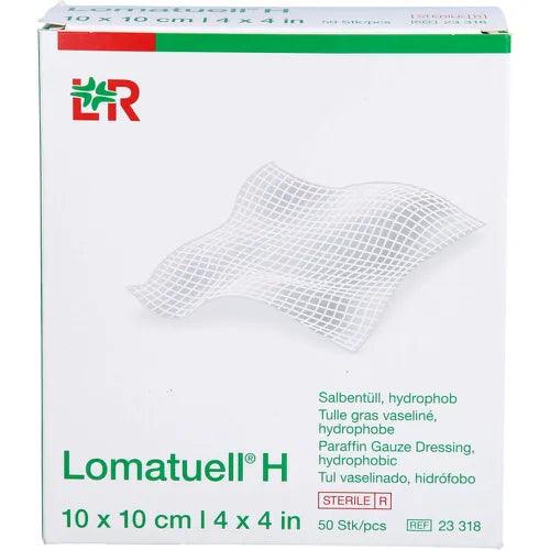 LOMATUELL H ointment tulle 10x10 cm sterile UK