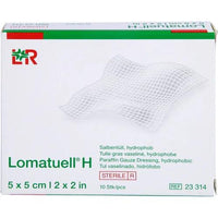 LOMATUELL H ointment tulle 5x5 cm sterile UK