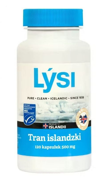 LYSI Icelandic Cod Liver Oil 500 mg 120 capsules