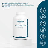 LYSINE & VITAMIN C Immune Complex Zinc+Magnesium Capsules 180 pcs - 4