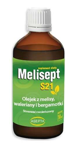 Lemon balm, valerian, bergamot, Melisept S21 drops