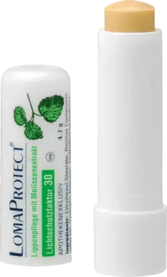 Lip care stick with lemon balm extract, LOMAPROTECT pins UK