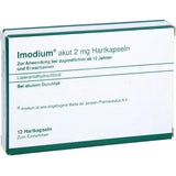 Loperamide hydrochloride anti-diarrheal medication IMODIUM acute hard capsules 12 pcs