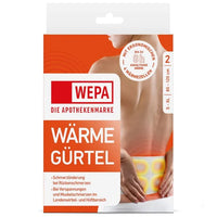 Lower back pain, upper back pain, WEPA heat belt back