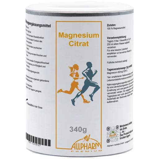 MAGNESIUM CITRATE powder storage jar