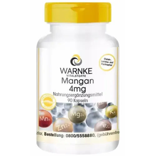 MANGANESE 4 mg capsules