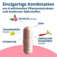 MENO VITAL Rhubarb Red Clover Grape Seed Vit. Capsules