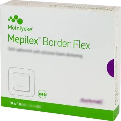 MEPILEX Border Flex foam adhesive 10x10 cm UK