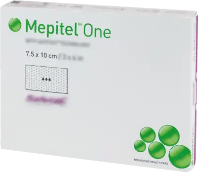 MEPITEL One 7.5x10 cm silicone mesh bandage UK