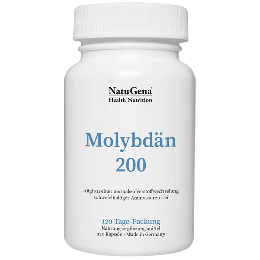 MOLYBDENUM, sodium molybdate 200 vegan+high-dose capsules