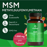 MSM 1000 mg methylsulfonylmethane vegan tablets 365 pcs
