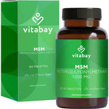 MSM 1000 mg methylsulfonylmethane vegan tablets 365 pcs