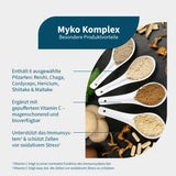MYKO-COMPLEX Reishi+Maitake+Vitamin C Capsules 60 count