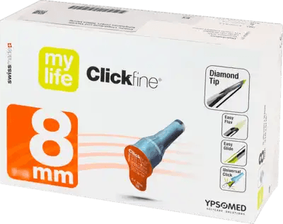 MYLIFE Clickfine Pen Needles 8mm 31G UK