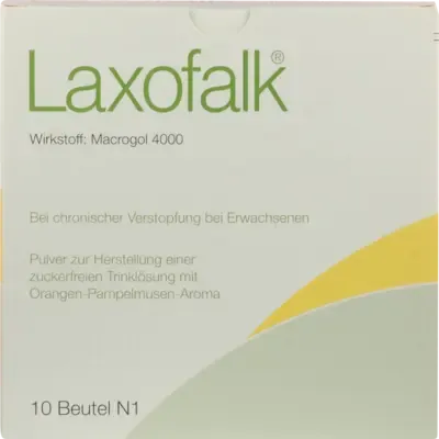 Macrogol 4000, LAXOFALK 10 g powder sachet