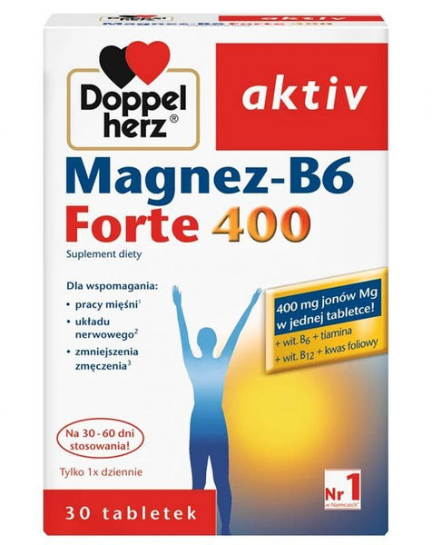 Magnesium B6 Forte 400 Doppelherz Aktiv x 30 tablets