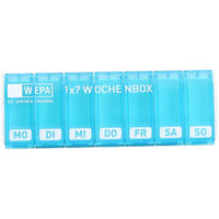 Medication box, WEPA 1x7 weekly box UV protection+ turquoise