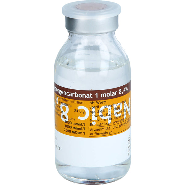 Metabolic acidosis, salicylate poisoning, SODIUM HYDROGEN CARBONATE 8.4% 1 mol glass