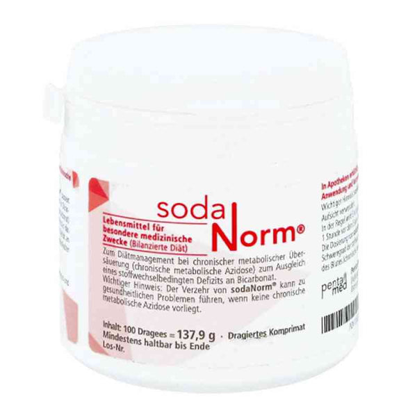 Metabolic hyperacidity, SODANORM gastro-resistant coated tablets