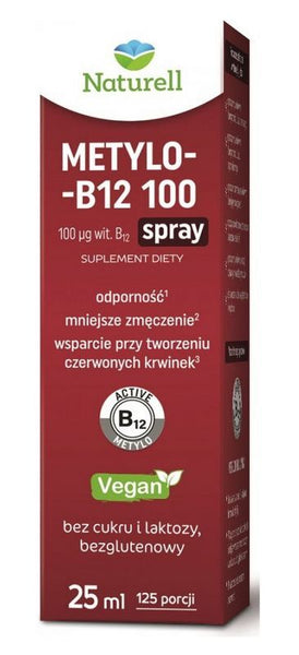 vitamin B12 NATURELL Methyl B-12 100 Spray 25 ml