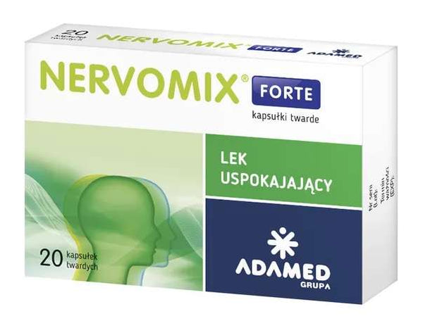 NERVOMIX FORTE x 20 capsules, natural sleep aids