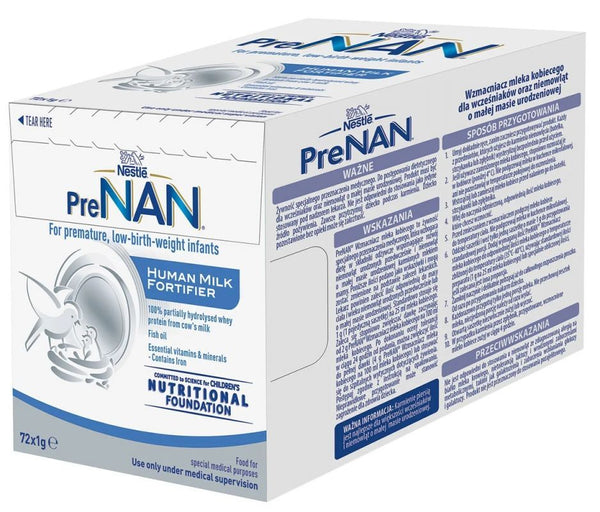 NESTLE PreNAN HMF Breast Milk Fortifier 72 sachets UK