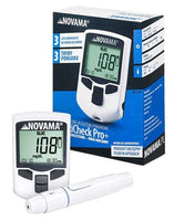 NOVAMA MultiCheck Pro+ 3in1, measuring glucose, cholesterol, uric acid